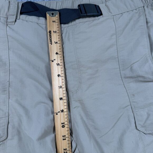 S North Face Pants Men Large Khaki Convertible Zip Off Nylon Hiking Outdoor Carg - Picture 7 of 13